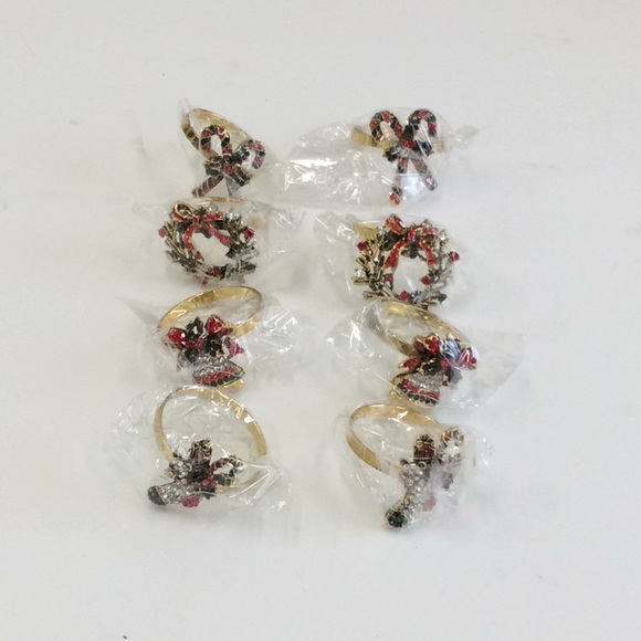 Habitat set of 8 Christmas Napkins Rings. - Picture 1 of 1